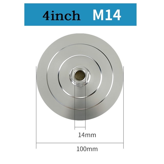 4inch Backer Pad Diamond Polishing Pad Aluminum Base Backing Holder M14 M10 M16