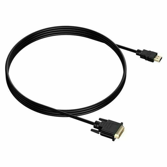 HDMI to DVI-D 24+1 Pin Monitor Display Adapter Cable Male/Male HD HDTV 5 FT