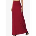thumbnail image 3 of TheMogan Jupe Longue Maxi Décontractée en Jersey Drapé Taille Pliable pour Femmes, P-3X, 3 of 7