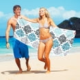 thumbnail image 4 of PRETXORVE Microfiber Beach Super Colorful Bath Sandproof Beach Blanket Multi-Purpose for Travel Swimming Pool 30x60, 4 of 8