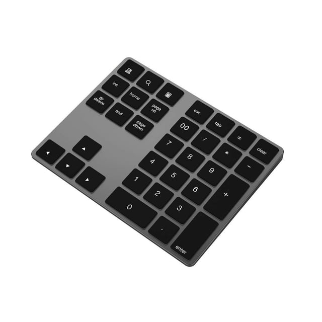 crativent Numeric Keyboard Aluminum Small Receiver Strong Stability Pocket Keypad Black trade edition