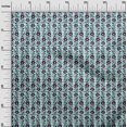 thumbnail image 2 of oneOone Cotton Poplin Fabric Leaves & Floral Block Print Sewing Fabric BTY 56 Inch Wide, 2 of 4
