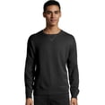 thumbnail image 1 of Hanes Mens Big ComfortWash Garment Dyed Fleece Sweatshirt, S, Black, 1 of 1