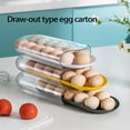 thumbnail image 4 of Boîte de Rangement pour Oeufs Type de Tiroir Grande Capacité Réfrigérateur Transparent Récipient pour Oeufs de Canard Équipement de Tri pour la Vie Quotidienne, 4 of 12