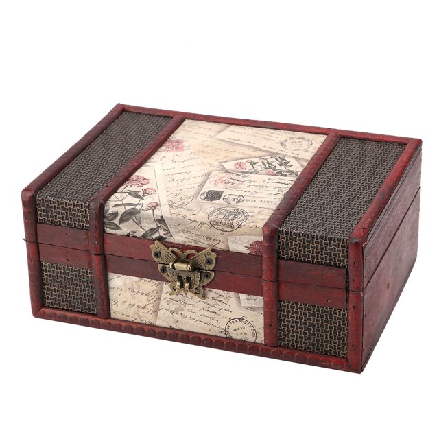 Portable Wooden Storage Box, Storage Box, 9.1x6.3x3.9in Home Decor For Storing Books Room Decor Storing Jewelry