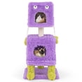 thumbnail image 1 of Gymax Cat Tree Cute Monster-Themed Cat Tower w/ 2 Private Condos & Soft Long Plush, 1 of 10