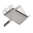 thumbnail image 3 of Grille-pain de Camping Portable, Grille-Pain Pliable en Acier Inoxydable 304 pour Cuisinière Extérieure pour la Randonnée, le Camping et les Pique-Niques (Design de Rangement Compact), 3 of 5