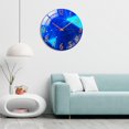 thumbnail image 2 of Abbracc Round Wall Clock, Battery Operated, 12 Inches Silent Wall Clocks for Living Room/Bedroom/Kitchen, Large Digital Display, Decorative Wall Clock Geometry, 2 of 8