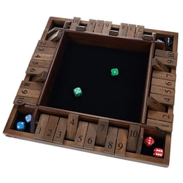 Shut The Box – Jeu De Dés En Bois – Jusqu'à 6 Joueurs – Jeu De Mathématiques – Soirées Famille