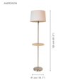 thumbnail image 2 of Xtricity - Anderson Collection Torchiere Floor Lamp, 5 'Height, White, 2 of 3