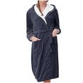 thumbnail image 1 of Birdeem Robes pour Femmes Vêtements d'Intérieur pour Femmes Flanelle Pyjamas à Capuche Peignoirs Longs Pyjamas et Pyjamas, 1 of 1