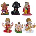 thumbnail image 3 of Accent Collection Mini Hindu Gods Mini Figurines Set Home Hindu decor Lord krishna statue resin, 3 of 3