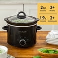 thumbnail image 2 of Crock-Pot 2-Quart Classic Slow Cooker, Feeds 2+ People, Black, 2 of 9