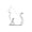 Silver, variant on Meitianfacai Three-dimensional Cute Car Decoration Body Decoration Car Stickers Pet Car Stickers Scratch Cover