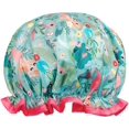 thumbnail image 1 of ORUYROP Allyrew Réutilisables Femmes Imperméables Chapeaux de Douche pour les Cheveux Longs, Sirènes, 1 of 4