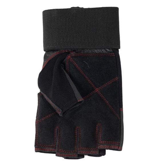 Gants de musculation PRO GoZone – Style protège-poignets – G/TG – Noir/rouge