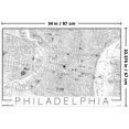 thumbnail image 2 of Philadelphia Map Wall Poster, 22.375" x 34", 2 of 4