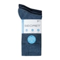 thumbnail image 2 of Secret® 3pk Cotton Crew Socks, 2 of 2