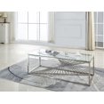 thumbnail image 3 of Topline Home Furnishings Coffee Table with Glass Top, 3 of 3
