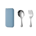 thumbnail image 2 of Btomtd Stainless Steel Cutlery Set 304 Stainless Steel Spoon Fork With Box, Blue, 2 of 5