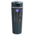 thumbnail image 3 of Car Heating Bottle, Electric Heating Cup 40 Degrees Celsius -90 Degrees Celsius  Temperature Adjustable 270° Wide Angle Flip Lid Design  For Trucks And Buses For Vehicle Use, 3 of 8
