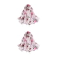 thumbnail image 3 of mmirethe Lightweight Summer Scarves For Women Convenient And Practical Accessory Fashionable And Stylish white pink 2Set, 3 of 6