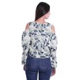 thumbnail image 4 of Moomaya Plus Size Cold Shoulder Top Printed Ladies Tops Blouses Women Party Tops, 4 of 4