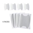 thumbnail image 4 of 4PCS Car Door Handle Sticker, Carbon Fiber Anti-Scratches Car Door Cup Protector, Non-Marking Auto Door Handle Protective Film, Universal for Most Car Handles,Silver，90mm-100mm, 4 of 5