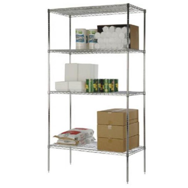 18 in. W x 42 in. L Wire Shelf - Chrome
