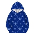 thumbnail image 4 of FAOWME Sweat à Capuche Imprimé à Manches Longues pour Filles Chandail Bleu 3-4 Ans, 4 of 4