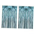 thumbnail image 4 of Abbracc 2 Pcs Rideaux à Franges en Aluminium Décoration pour Célébration Fête Performance sur Scène Bleu Clair, 4 of 9