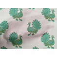 thumbnail image 4 of oneOone Cotton Cambric Fabric Peacock Block Decor Fabric Printed BTY 56 Inch Wide, 4 of 4