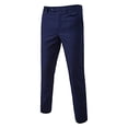 thumbnail image 4 of cllios Men's 3 Piece Slim Fit Suit Set, One Button Solid Formal Business Wedding Party Jacket Vest Pants Suit, 4 of 6