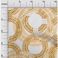 thumbnail image 2 of oneOone Velvet Mustard Yellow Fabric Geometrical Craft Projects Decor Fabric Printed By The Yard 58 Inch Wide, 2 of 4