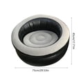 thumbnail image 3 of Portable Inflatable Flocking Sofa | Foldable Outdoor Camping Recliner | Ergonomic Lazy Chair | 75x75x45cm | 150kg Capacity | PVC | Gray, Coffee, Red | Indoor Outdoor Use, 3 of 6