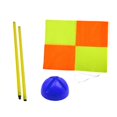 thumbnail image 1 of S SERENABLE Soccer Corner Flag Portable Replacement with Base Football Field Corner Flag 1m pole blue base, 1 of 9