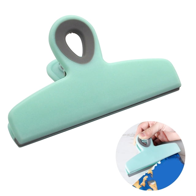 1 Pack Chip Bag Clips, Large Bag Clips for Food Storage, Snack Clips Bag Clips for Chips and Other Food Bags, Plastic Heavy Duty Sealing Clips for Home, Office and More