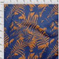 thumbnail image 4 of oneOone Rayon Medium Blue Fabric Leaves Sewing Craft Projects Fabric Prints By Yard 56 Inch Wide-YE, 4 of 5