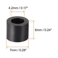 thumbnail image 3 of Unique Bargains Nylon Round Spacer Unthreaded Standoffs 0.17x0.28x0.24 inch, 3 of 5