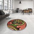 thumbnail image 4 of Ahgly Company Tapis Rectangulaire Lavable en Machine Rouge Nuit, 8 Pieds x 10 Pieds, 4 of 7
