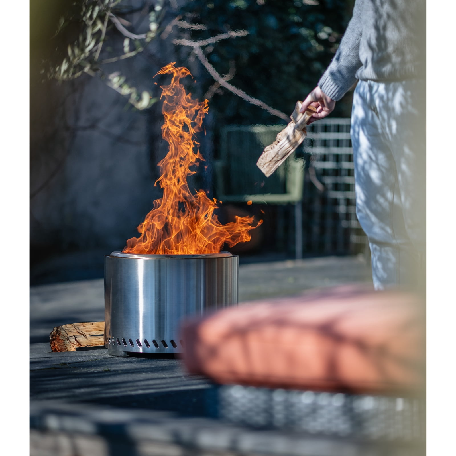 RedFire Volcano Pellet Fire Pit Extra Large Stainless Steel