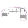 thumbnail image 4 of vidaXL 9 Piece Garden Lounge Set with Cushions Poly Rattan Dark Grey, 4 of 4