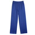 thumbnail image 3 of Posijego Womens Long Sleeve Button down Pajama Set Collared Shirts Casual Pants Plain Loungewear Pjs, 3 of 4