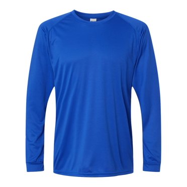 Paragon T-Shirt à Manches Longues de Performance Long Islander pour Hommes, m, Royal