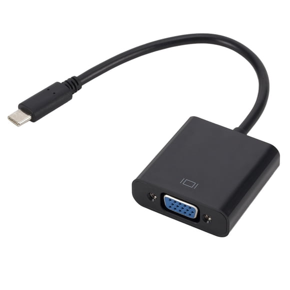 USB 3.1 Type C to VGA Adapter Cable, USB C Male to VGA Female Connector for Laptop Phone, Video Transfer Line for Monitor Projector HDTV Display