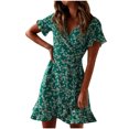 thumbnail image 2 of Robe d'Été pour Femmes 2024 Mode Grande Taille Robe Imprimée Rabais de 50 % Liquidation!, 2 of 9