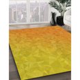 thumbnail image 3 of Ahgly Company Tapis d'Intérieur Lavables en Machine, Carré Transitionnel Néon Orange, Carré de 3', 3 of 7