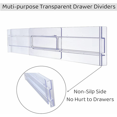 thumbnail image 4 of 8PCS Drawer Dividers Organizer Adjustable Cabinet Storage Clothes Organizer Drawers Separators Kitchen Drawer Organizer, 4 of 7