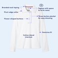 thumbnail image 2 of French Toast Polo à Manches Longues pour Filles Taille 'Uniforme avec Col Picot (Standard & Plus) Navy 14/16 Plus, 2 of 4