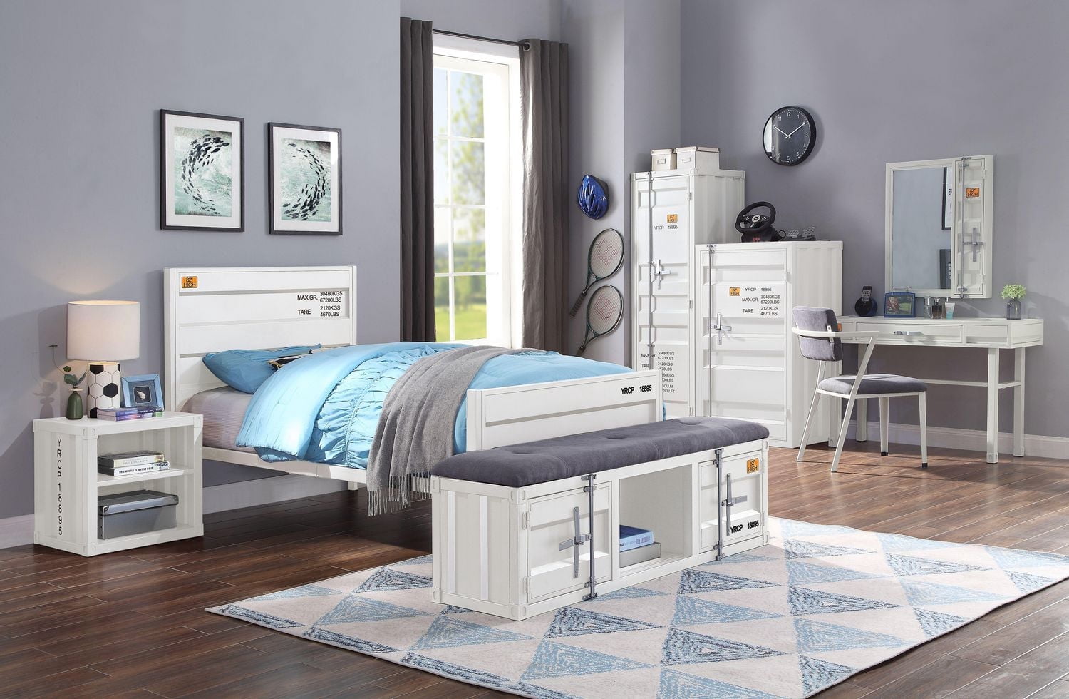 ACME Cargo Full Bed in White